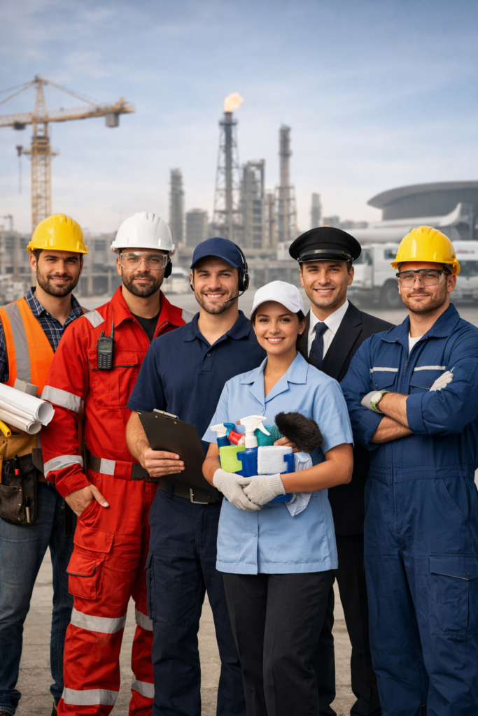 Industry manpower visuals Najco